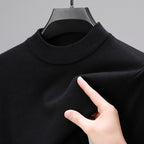 Men's Mock Neck Knit Sweater