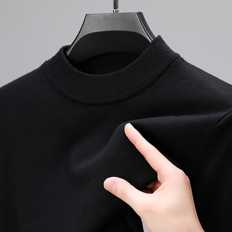 Men's Mock Neck Knit Sweater