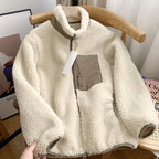 Women’s Sherpa Zip Jacket With Chest Pocket