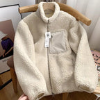 Women’s Sherpa Zip Jacket With Chest Pocket