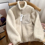 Women’s Sherpa Zip Jacket With Chest Pocket