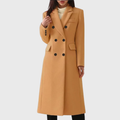 Women’s Tailored Double-Breasted Long Coat