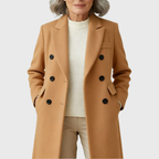 Women’s Tailored Double-Breasted Long Coat
