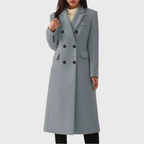 Women’s Tailored Double-Breasted Long Coat