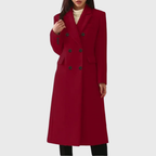Women’s Tailored Double-Breasted Long Coat