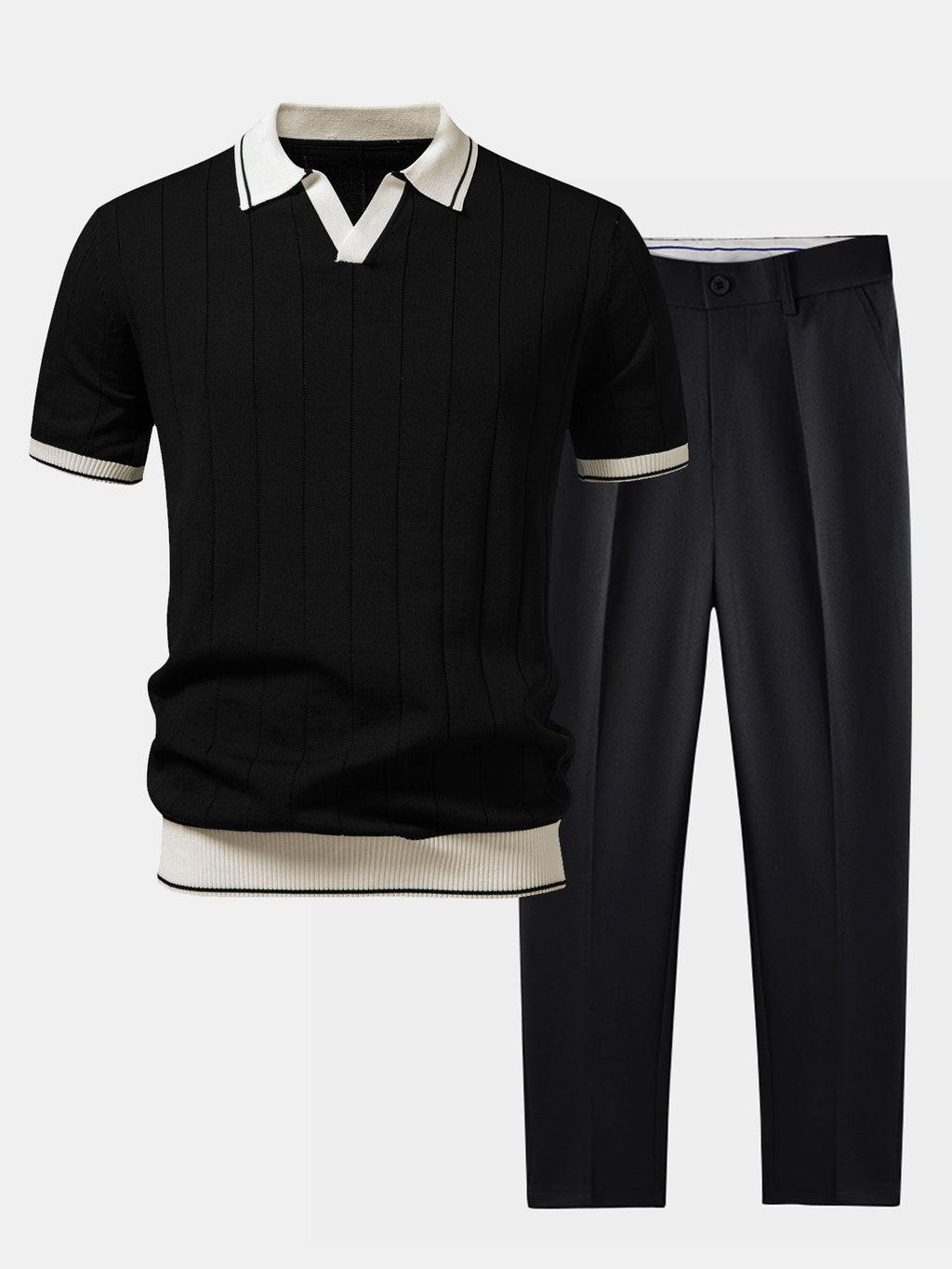 Men's Smart Casual Polo Set