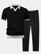 Men's Smart Casual Polo Set