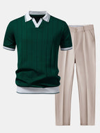 Men's Smart Casual Polo Set