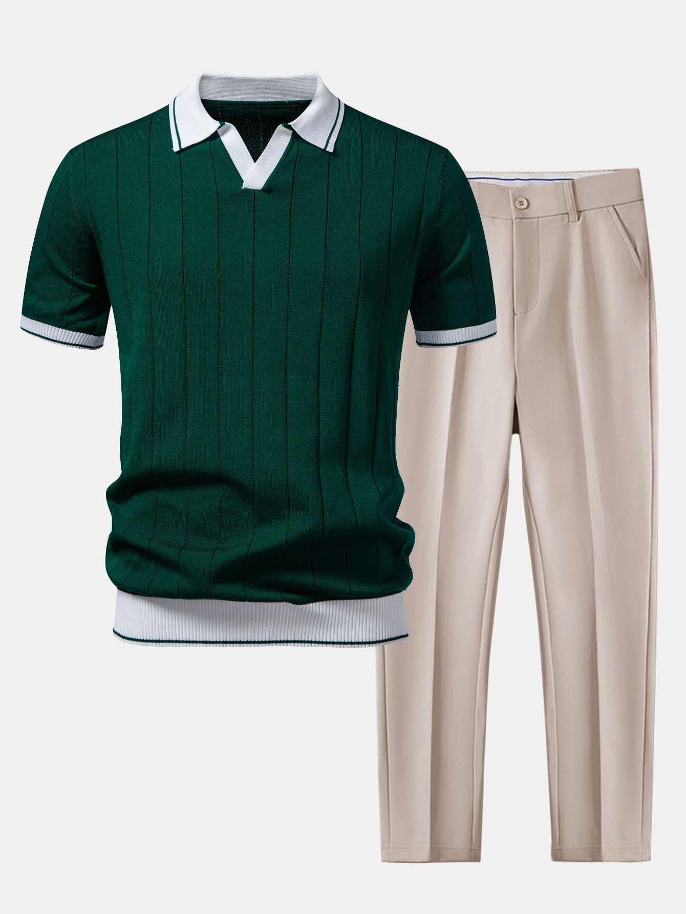 Men's Smart Casual Polo Set