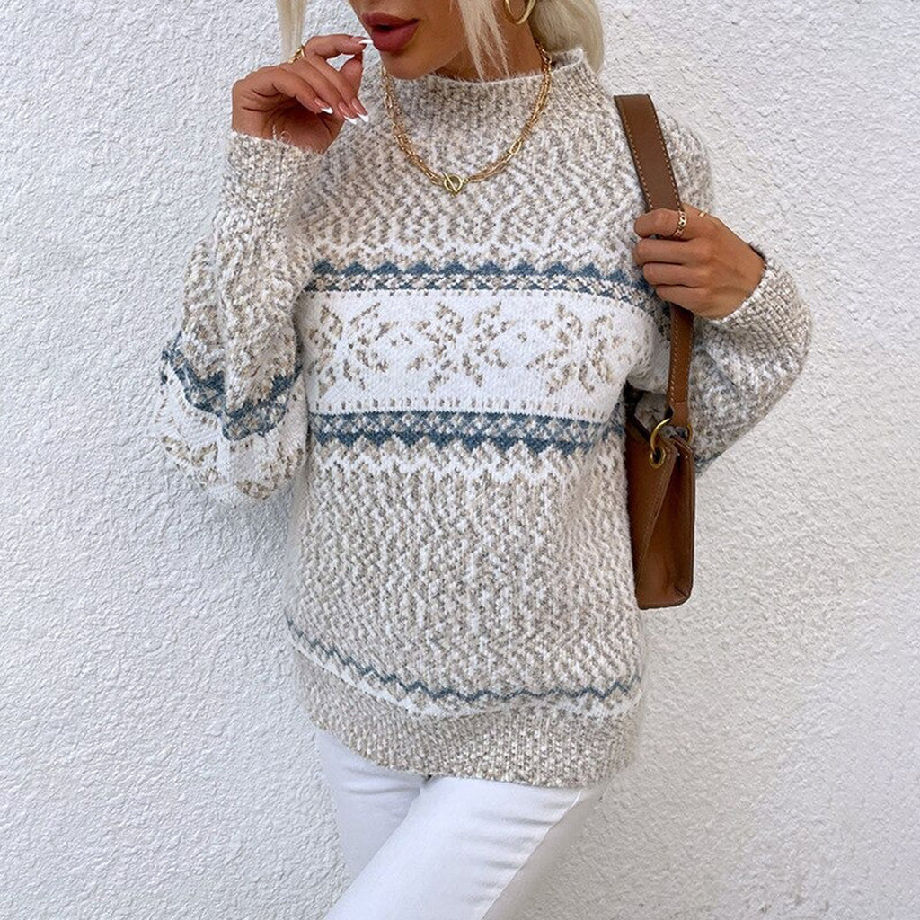 Women’s Nordic Pattern Knit Sweater