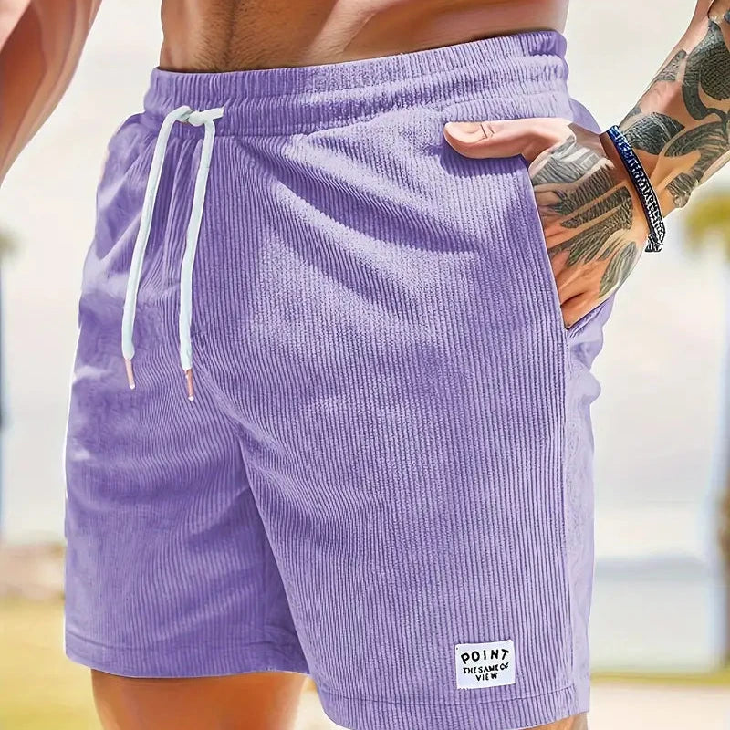 Men's Corduroy Drawstring Shorts