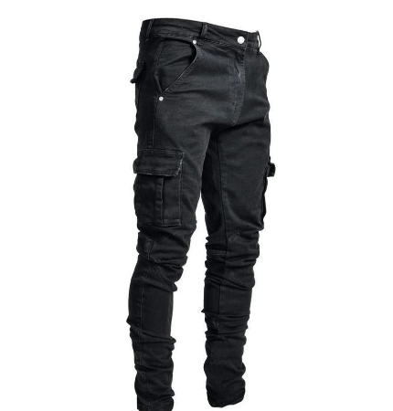 Men’s Slim Fit Stacked Cargo Jeans