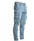 Men’s Slim Fit Stacked Cargo Jeans