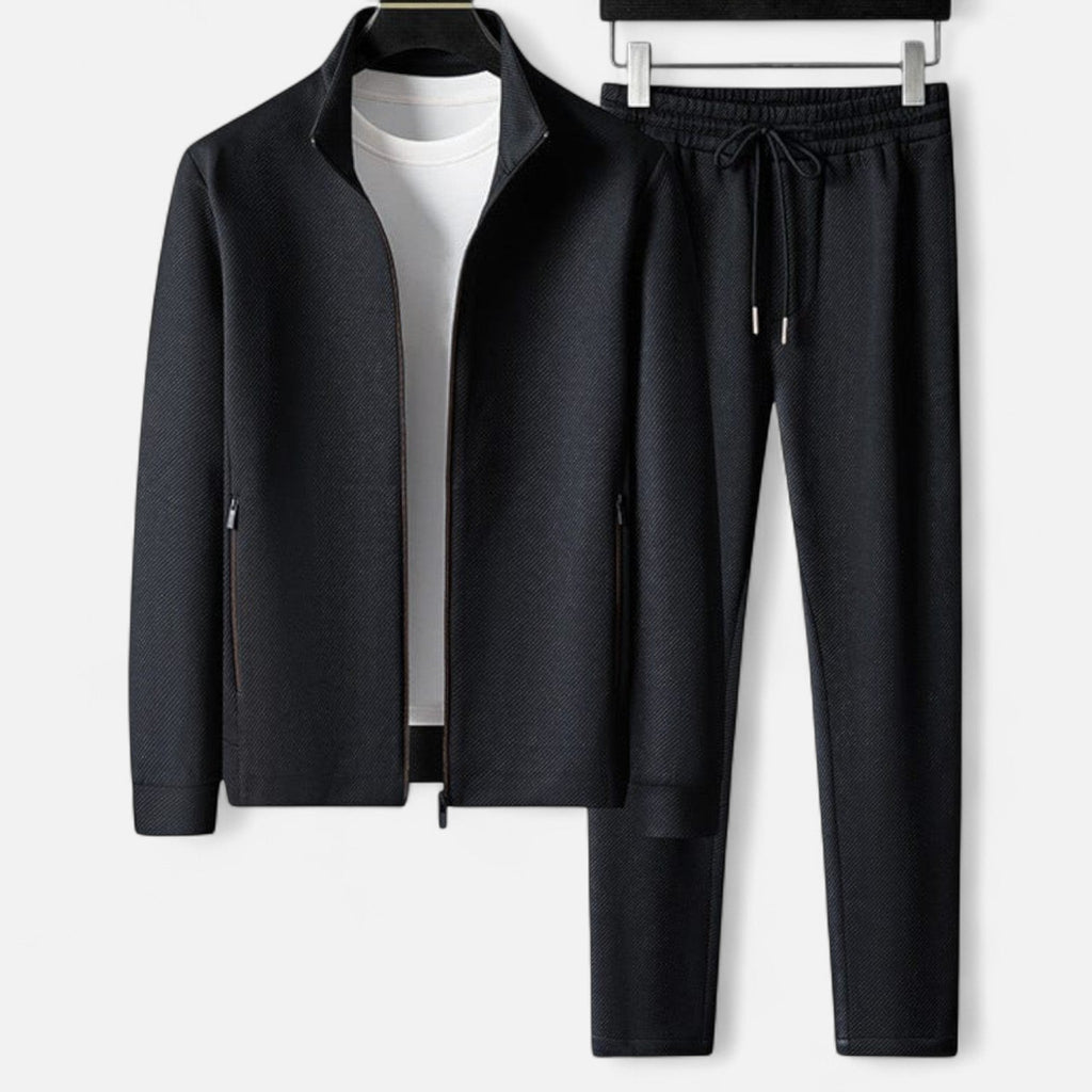 Men's Zip Jacket and Jogger Tracksuit Set