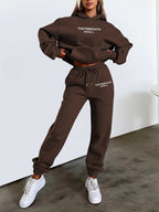 Women's Two-Piece Hoodie and Jogger Pants Set