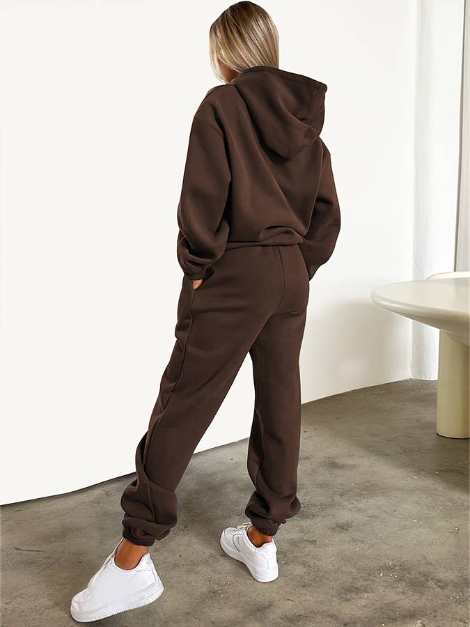 Women's Two-Piece Hoodie and Jogger Pants Set