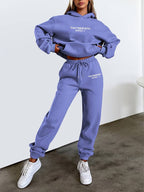 Women's Two-Piece Hoodie and Jogger Pants Set