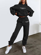 Women's Two-Piece Hoodie and Jogger Pants Set