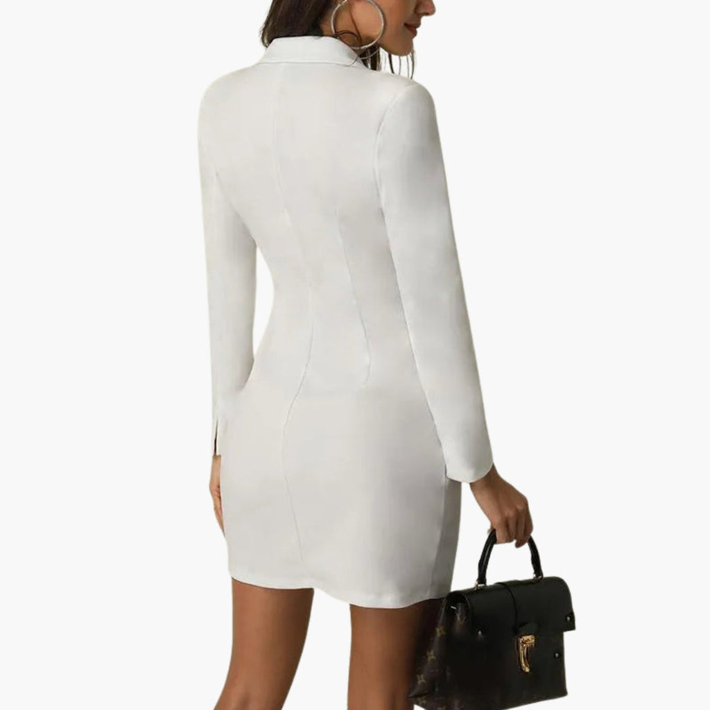 Women's Long Sleeve Blazer Dress