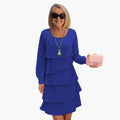 Women's Long Sleeve Tiered Dress