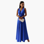 Women's Sleeveless Wrap Maxi Dress