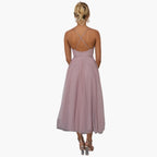 Women's Corset Style Tulle Midi Dress