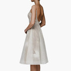 Women's Embellished V Neck Midi Dress
