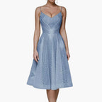 Women's Embellished V Neck Midi Dress