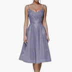 Women's Embellished V Neck Midi Dress