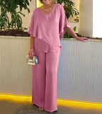 Women’s Elegant Wide Leg Two Piece Set