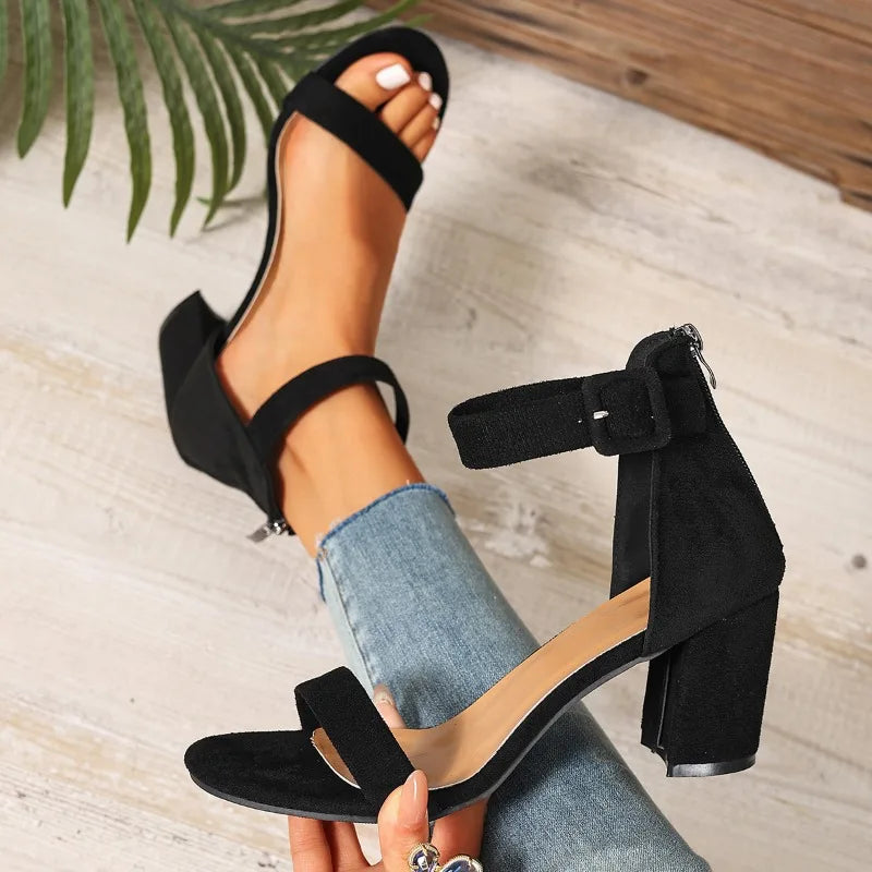 Women’s Ankle-Strap Block Heel Sandals