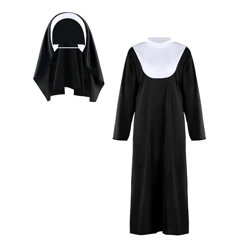 Women’s Halloween Hooded Nun Costume