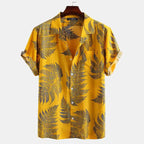 Men's Tropical Print Short Sleeve Shirt