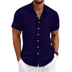 Men’s Textured Button Resort Shirt