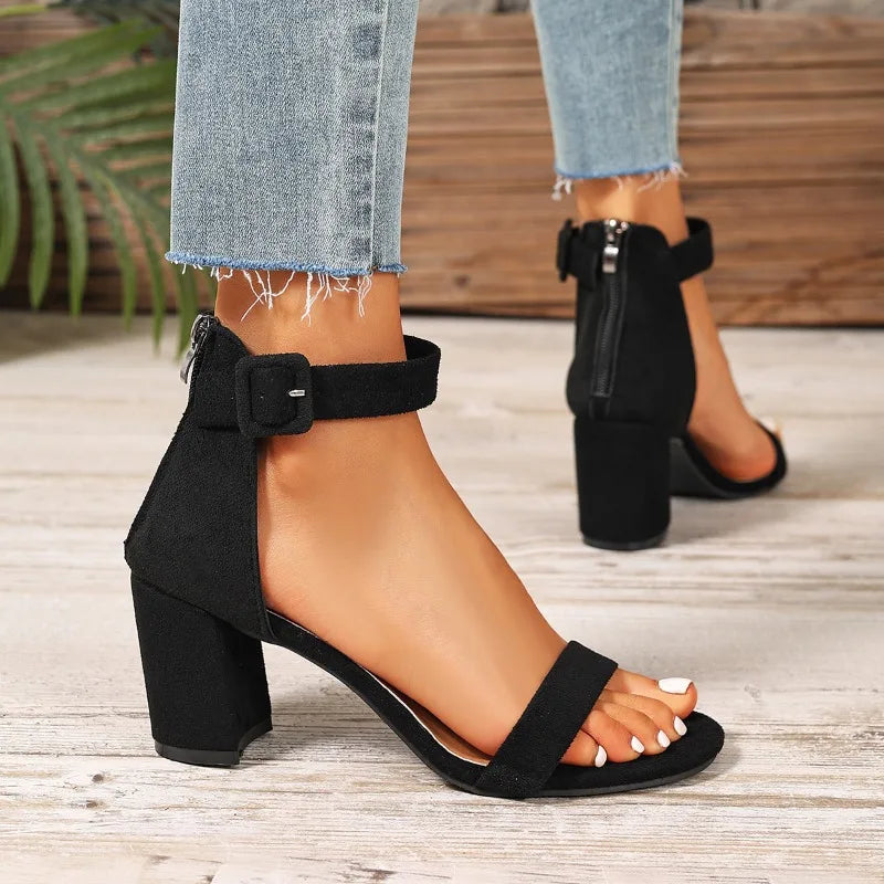 Women’s Ankle-Strap Block Heel Sandals