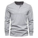 Men's Long Sleeve Henley Shirt