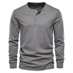Men's Long Sleeve Henley Shirt