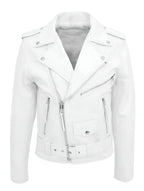 Men's Biker Jacket with Asymmetric Zip