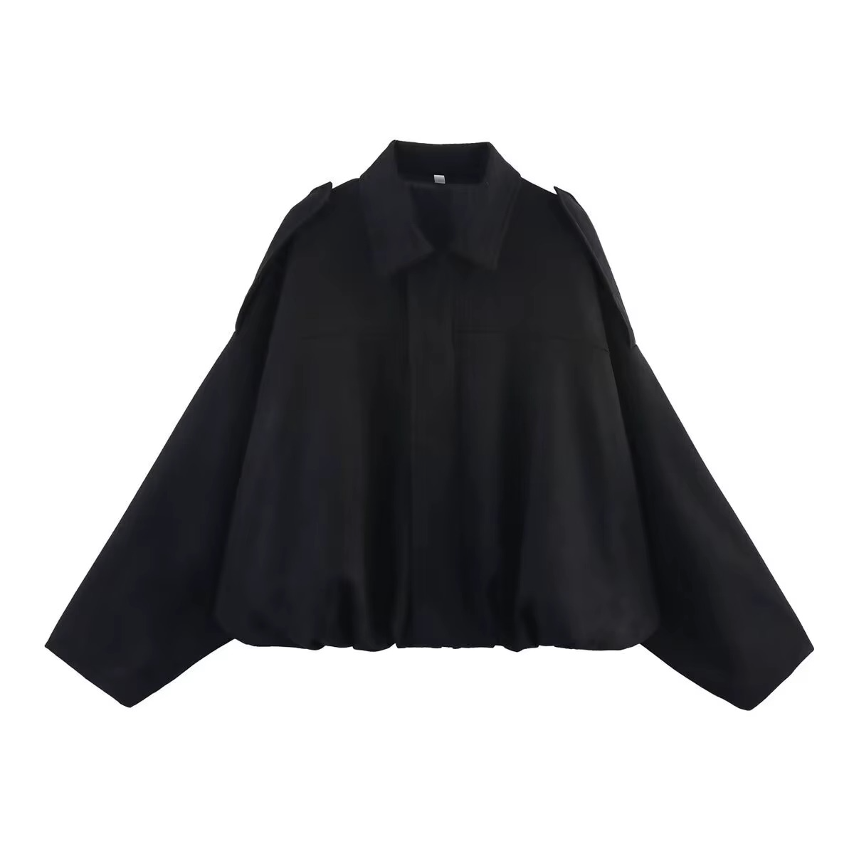 Women's Oversized Zip Front Bomber Jacket