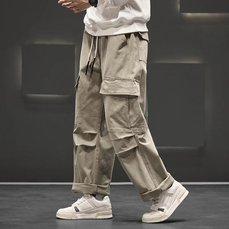 Men's Wide-Leg Cargo Pants