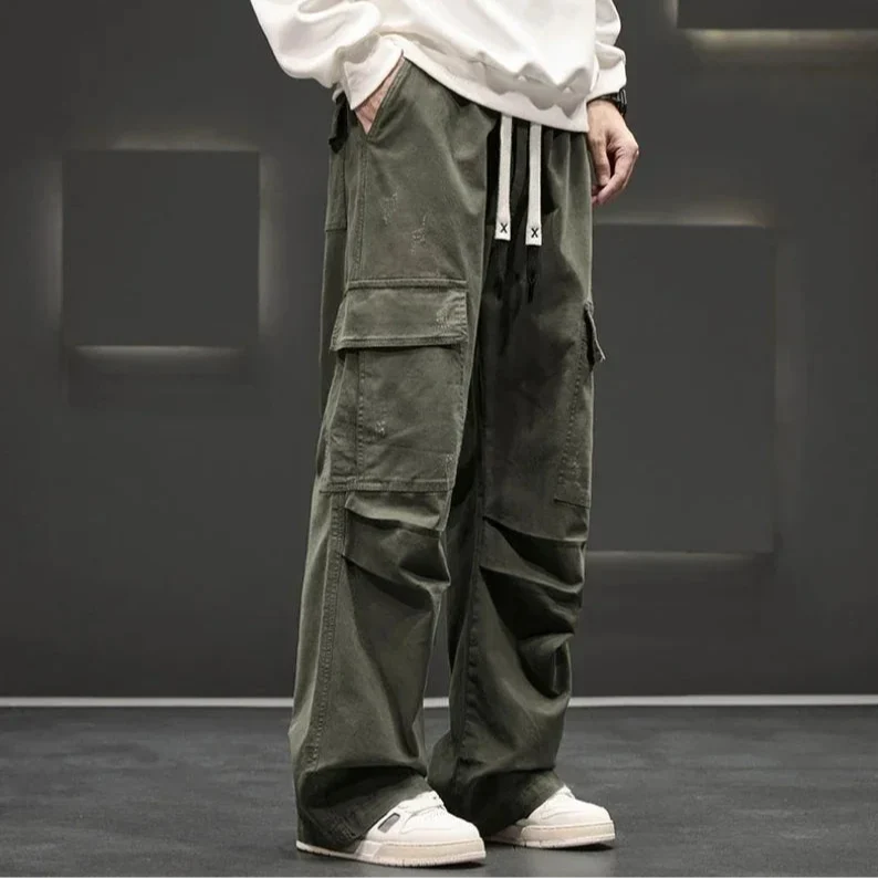 Men's Wide-Leg Cargo Pants