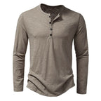 Men’s Long Sleeve Henley Shirt