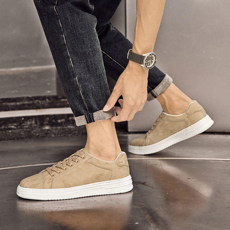 Men’s Thick Sole Lace-Up Sneakers