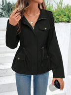 Women’s Army Jacket with Drawstring Waist