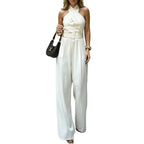 Women's Halter Wide Leg Jumpsuit