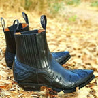 Men’s Pointed-Toe Western Ankle Boots