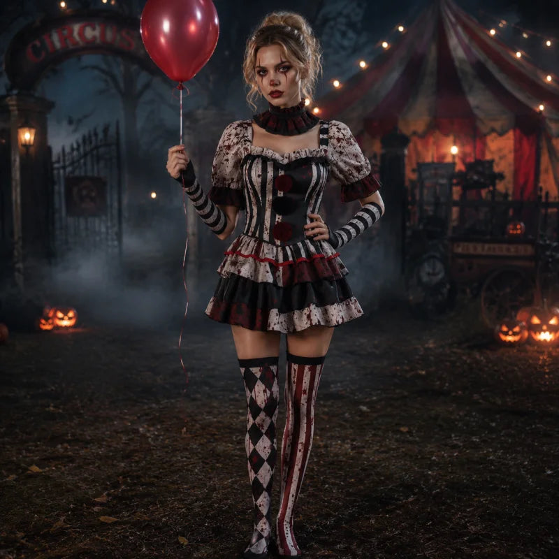 Women’s Halloween Horror Clown Costume