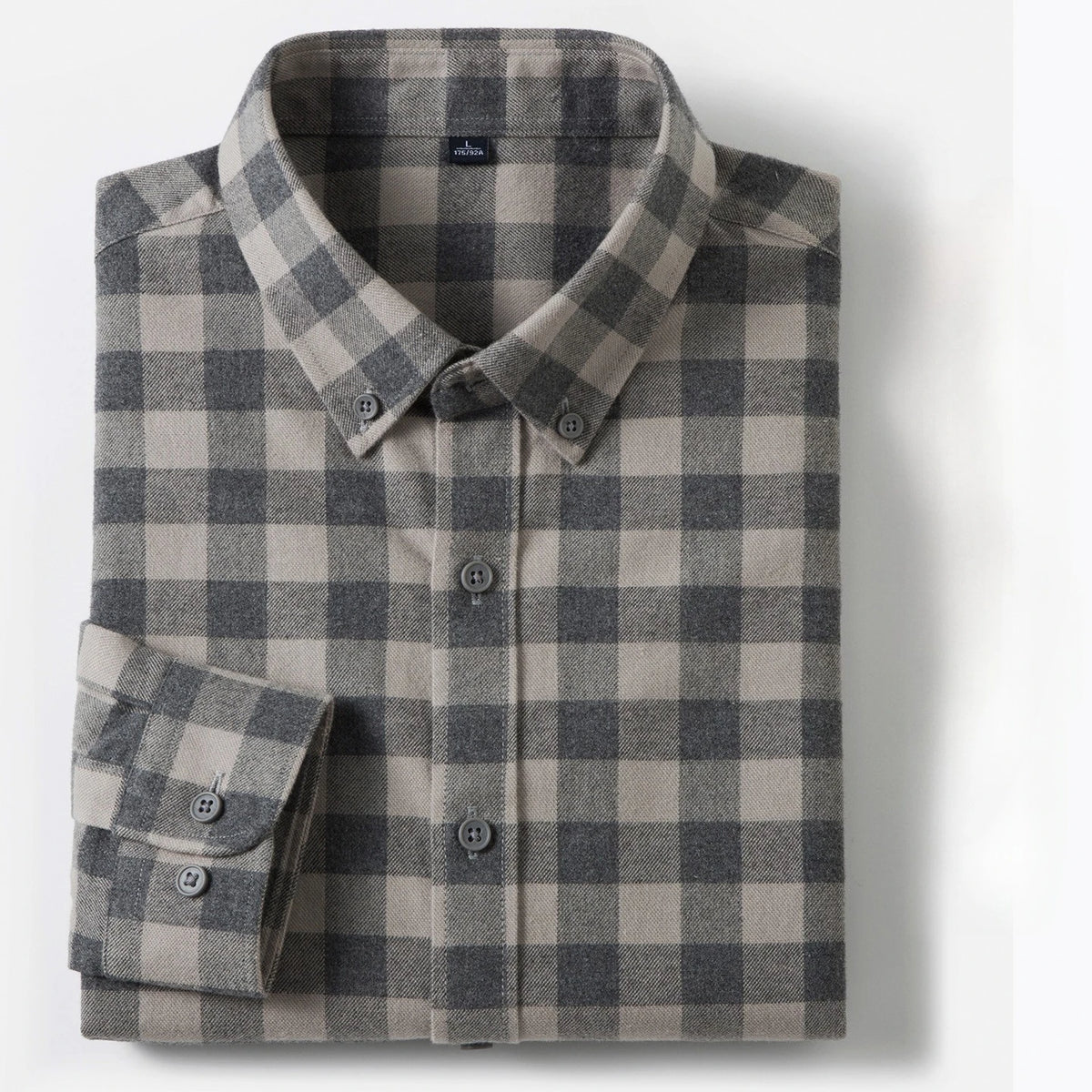 Men's Long Sleeve Plaid Button Down Shirt