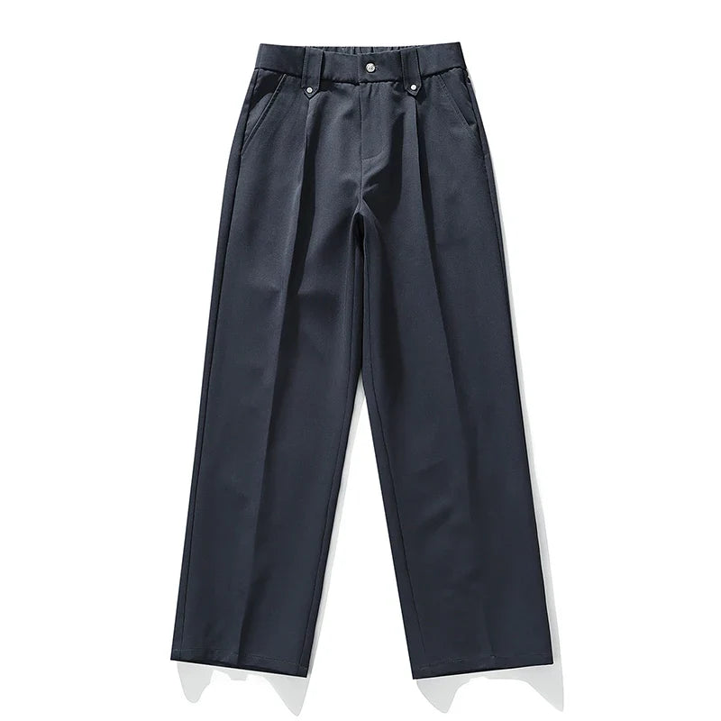 Men’s Pleated Wide Leg Dress Pants