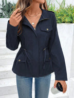 Women’s Army Jacket with Drawstring Waist